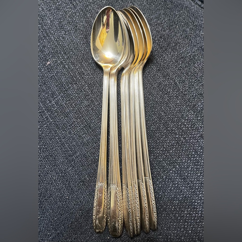 Set of 6 Vintage Sharon Silverplate Spoons – Wallace brothers Silver